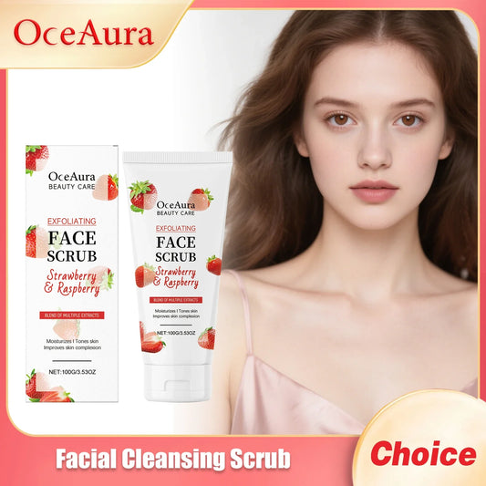 OCEAURA Facial Scrub Exfoliating Brightening Cream 100g Facial Scrub Cream Oasis Select Default Title