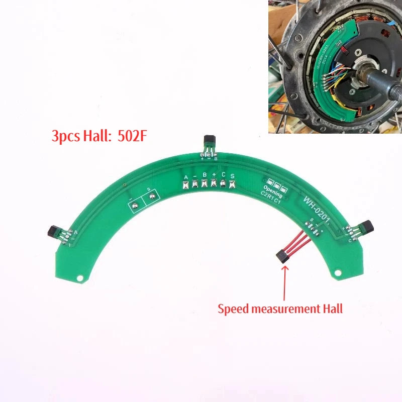 E-Bike Hall Sensor Kit 502F & 3144 – PCB RPM Controller Fix