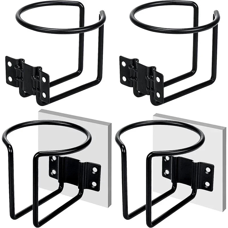 Metal Ring Cup Holder – Wall Mount for Bike, Yacht & Saddle