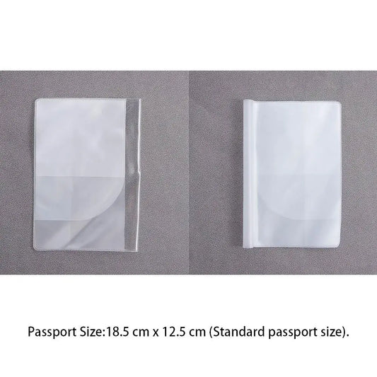 Protective Bags Organizer Sleeve Waterproof Case Travel ID Card Protective Case Passport Case Holder Transparent Peaceful Pleasures Health and Wellness