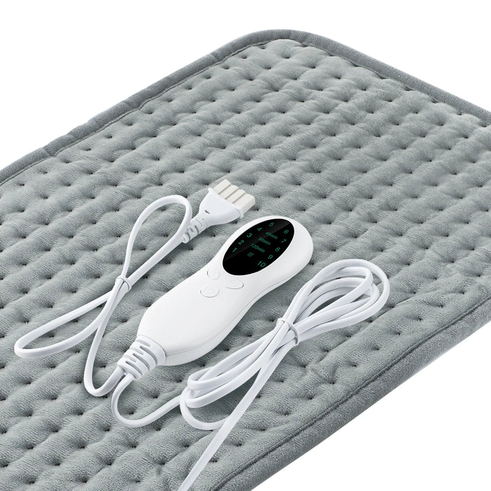 Electric Heating Pad 10 Gears Blanket Winter Thermal Heater for Room Bed Sofa Office for Waist Back Foot and Hand Warming Mat Peaceful Pleasures Health and Wellness 30 40cm UK