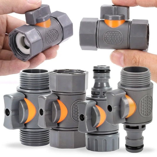 16mm 3/4" Ball Valve Adapter Extender Female Male Thread Stop Water Garden Irrigation Pipe Tube Connect Repair Coupling Joints Peaceful Pleasures Health and Wellness