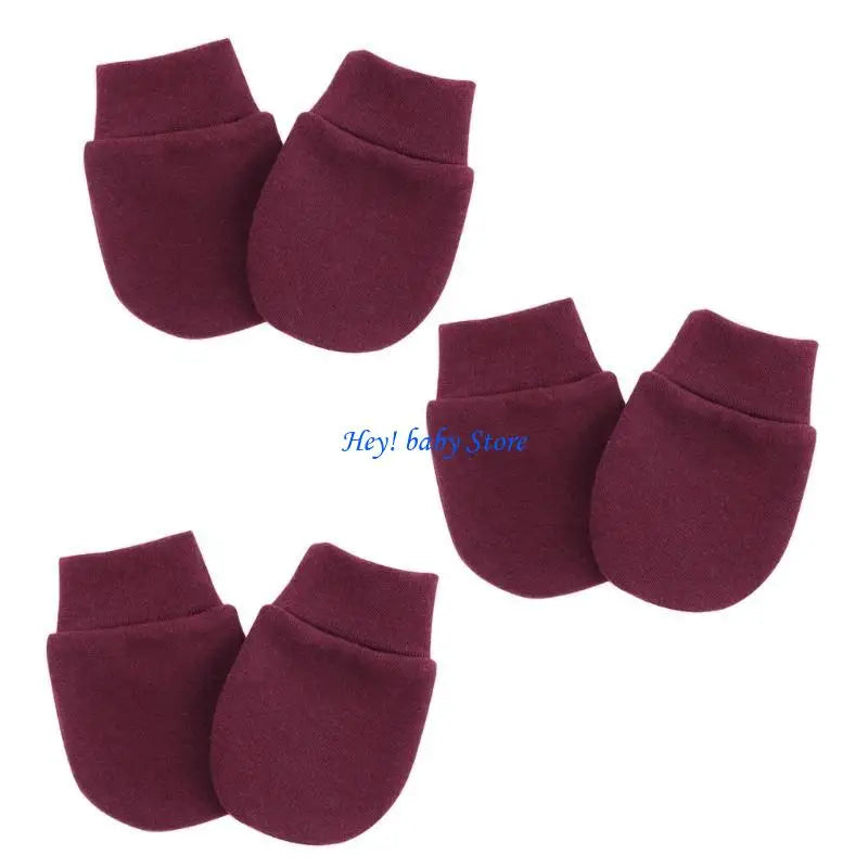 Baby Anti-Scratch Mittens | Newborn Face Protection Gloves 3-Pack