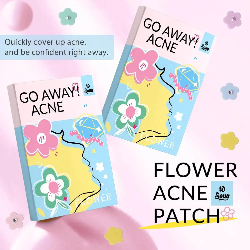 Flower-Shaped Hydrocolloid Pimple Patches – 20 or 60 Pcs