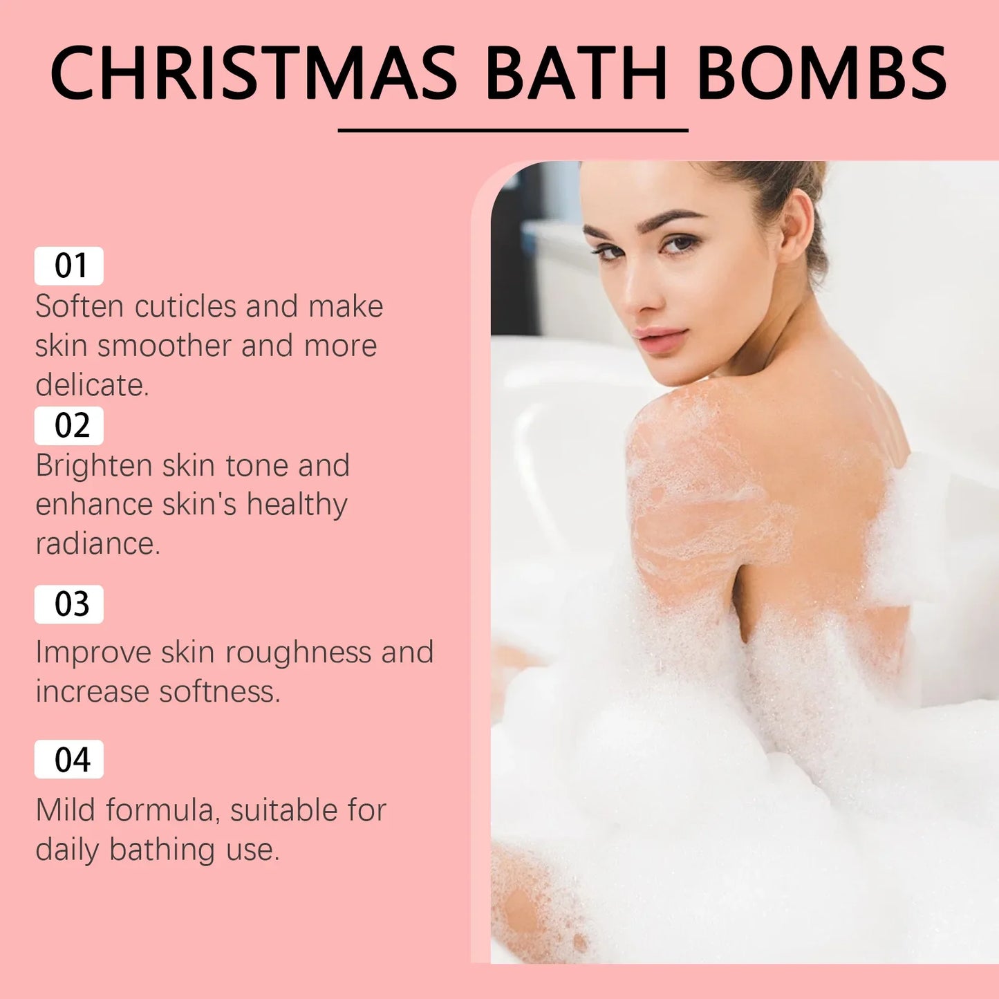 OceAura Christmas Aromatherapy Bath Bombs – Spa Gift Set
