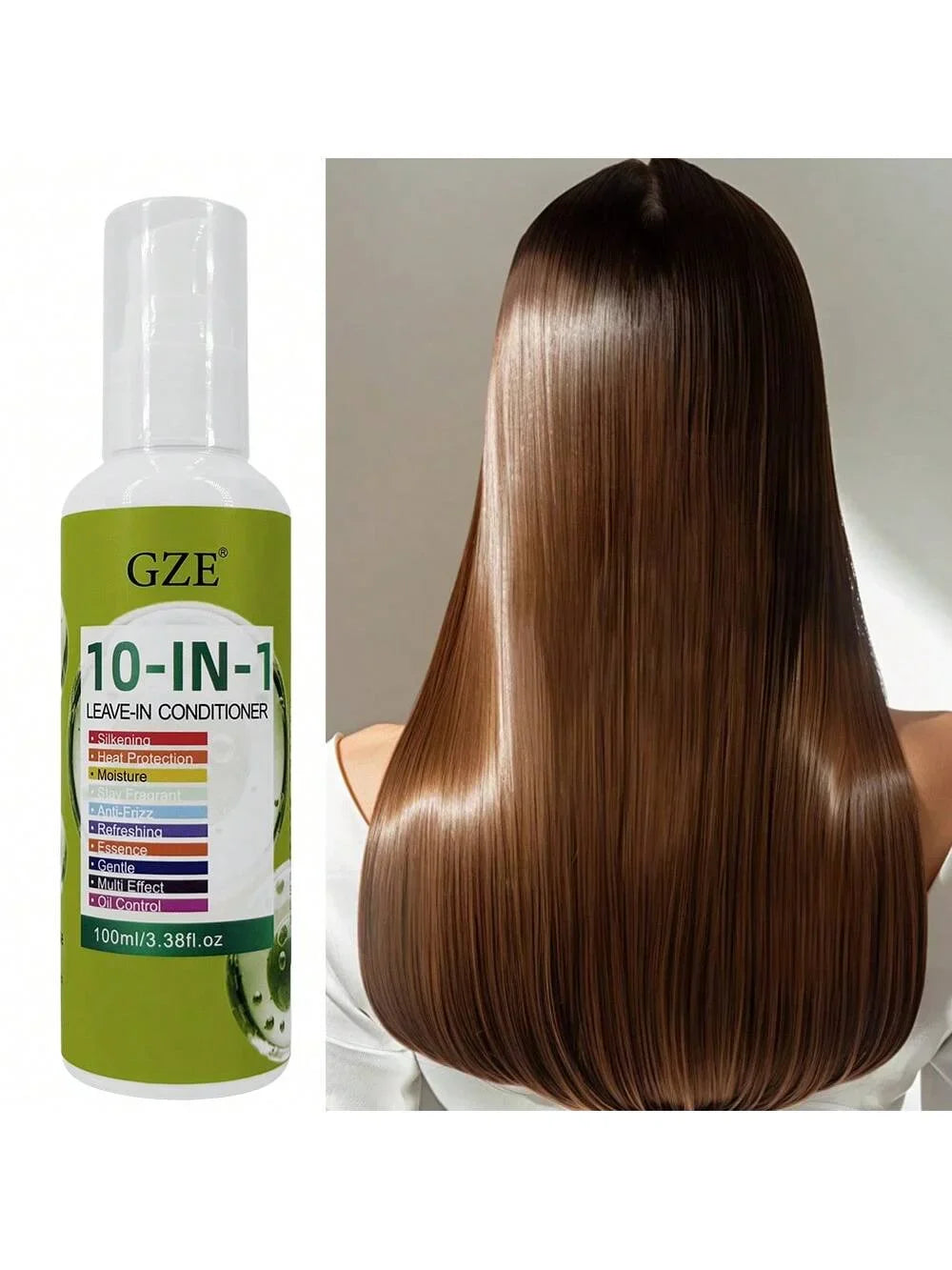 GZE 10-in-1 Leave-In Conditioner | Argan Oil, Anti-Frizz