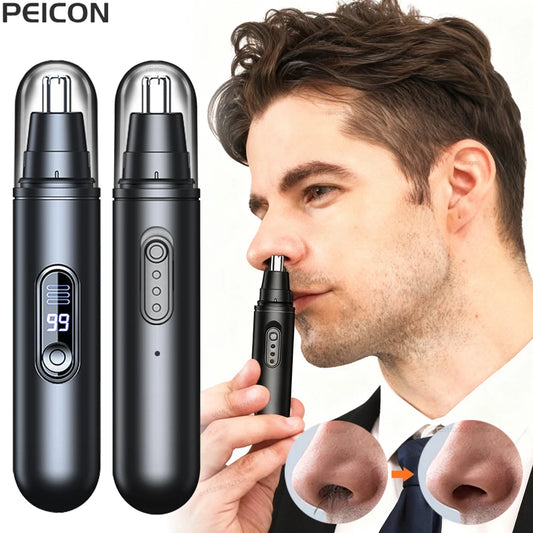 Nose Hair Trimmer Men Electric Nose Hair Remover Portable Trimmer for Nose and Ears Rechargeable Mini Nose Hair Clipper Razor Peaceful Pleasures Health and Wellness