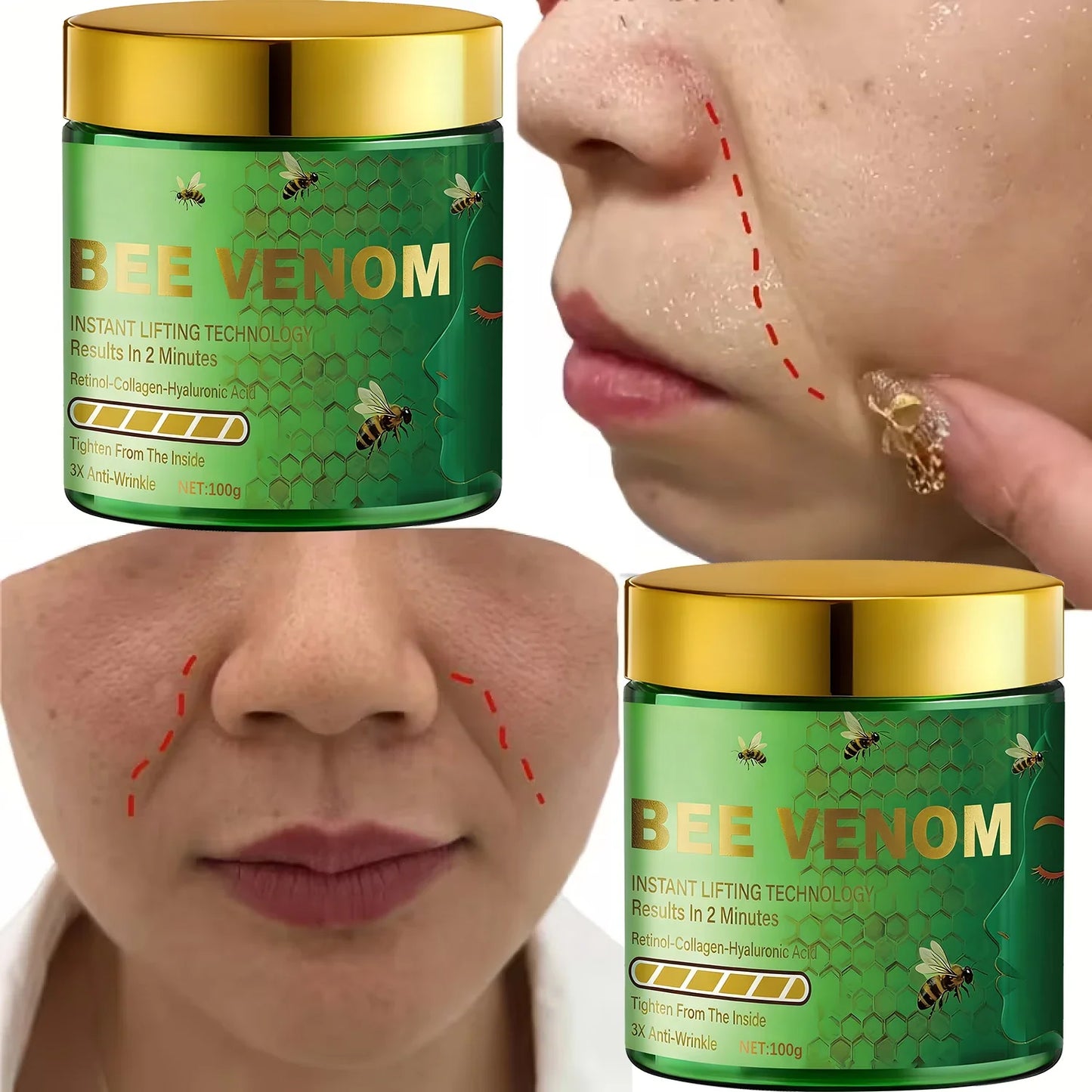 Bee Venom Lifting Cream – Retinol & Collagen | 100g