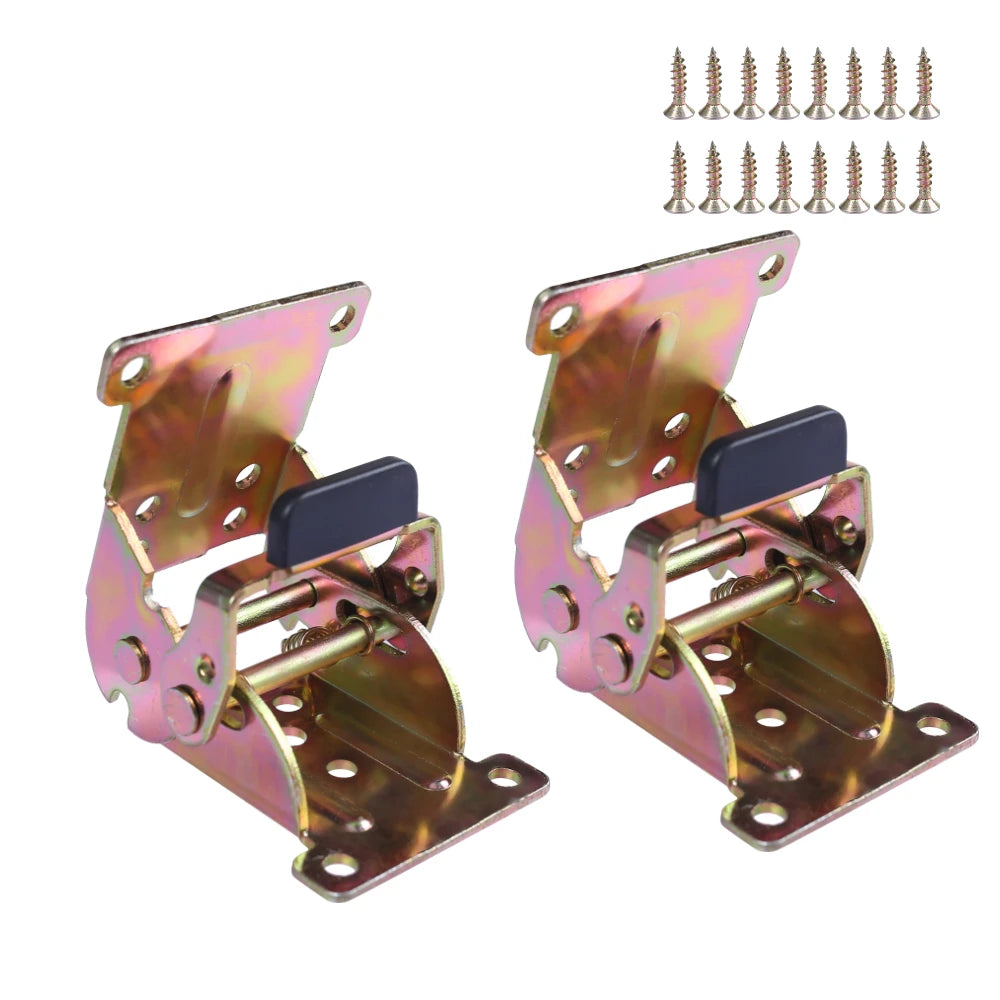 Self-Locking Folding Leg Hinge Bracket 0-90-180° + Screws