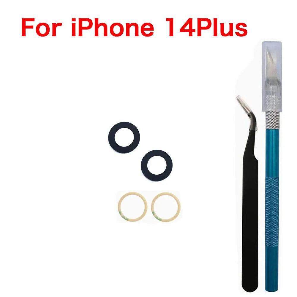 iPhone Camera Lens Glass Replacement Kit + Tool + 3M Adhesive