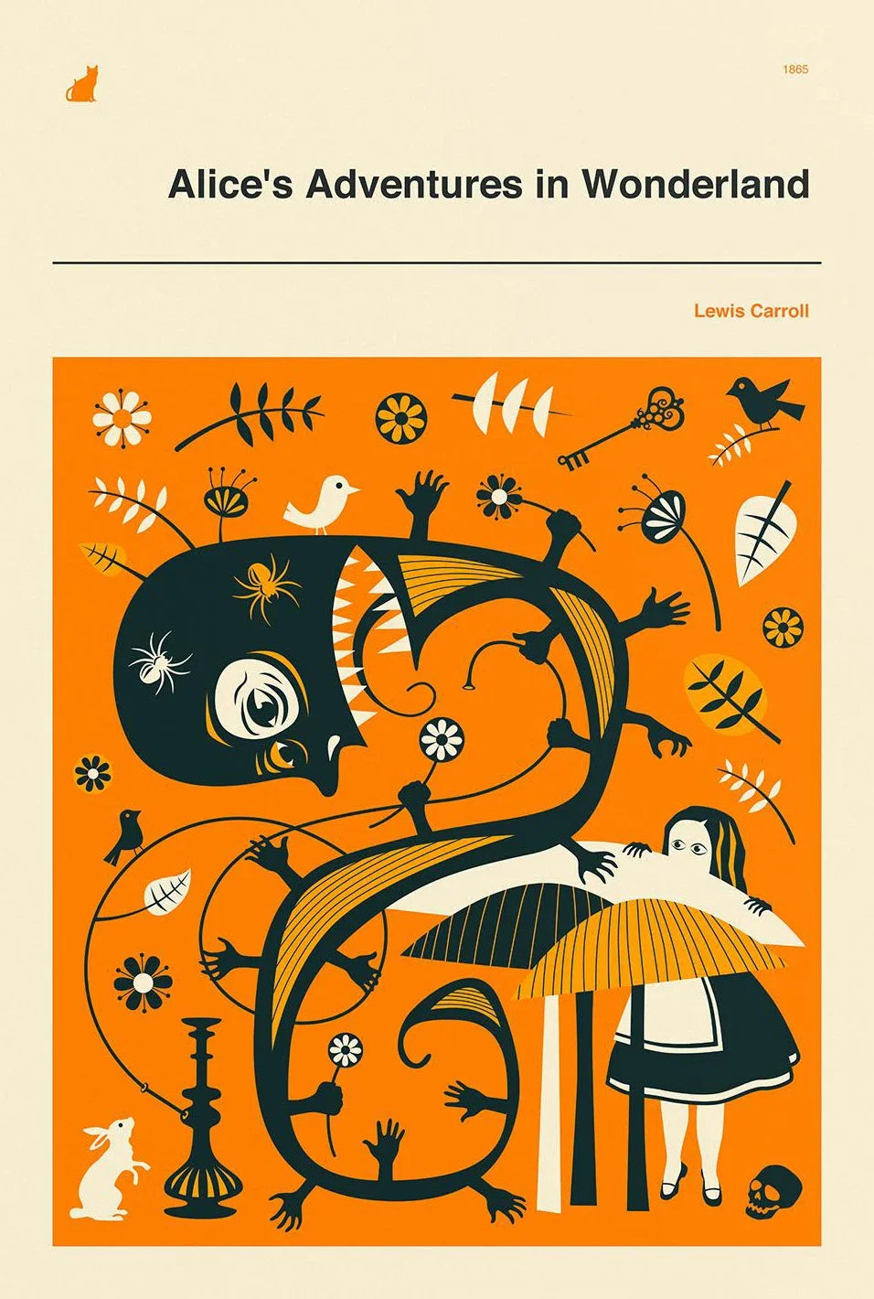 Classic Book Cover Moby-Dick Alice in Wonderland Minimalist Poster Print Canvas Painting Wall Art Pictures for Room Home Deco Peaceful Pleasures Health and Wellness DM78-5 40x50cm