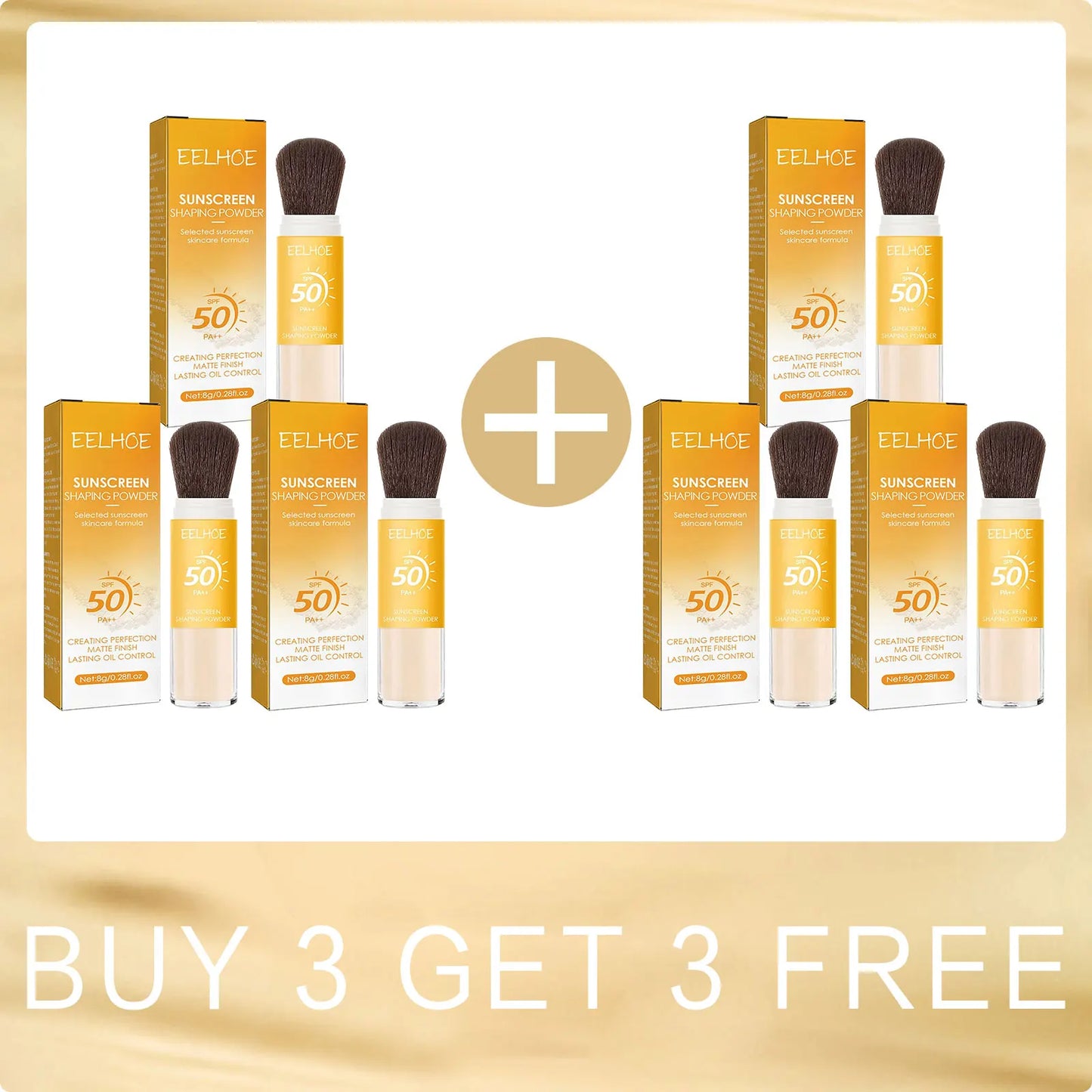 EELHOE SPF 50 Matte Finishing Powder – Oil Control & Waterproof