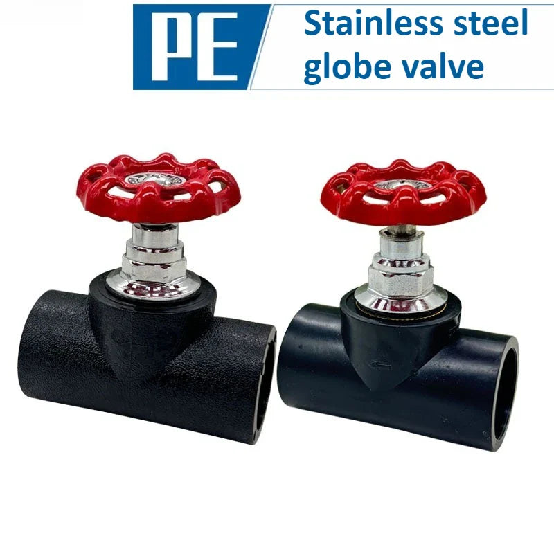 Copper Globe Valve DN20–DN63 Handwheel Gate for PE Pipe