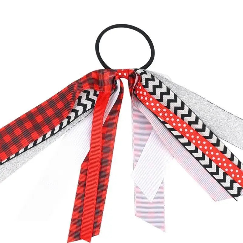 Christmas Silk Scrunchies for Girls – Festive Ponytail Holders