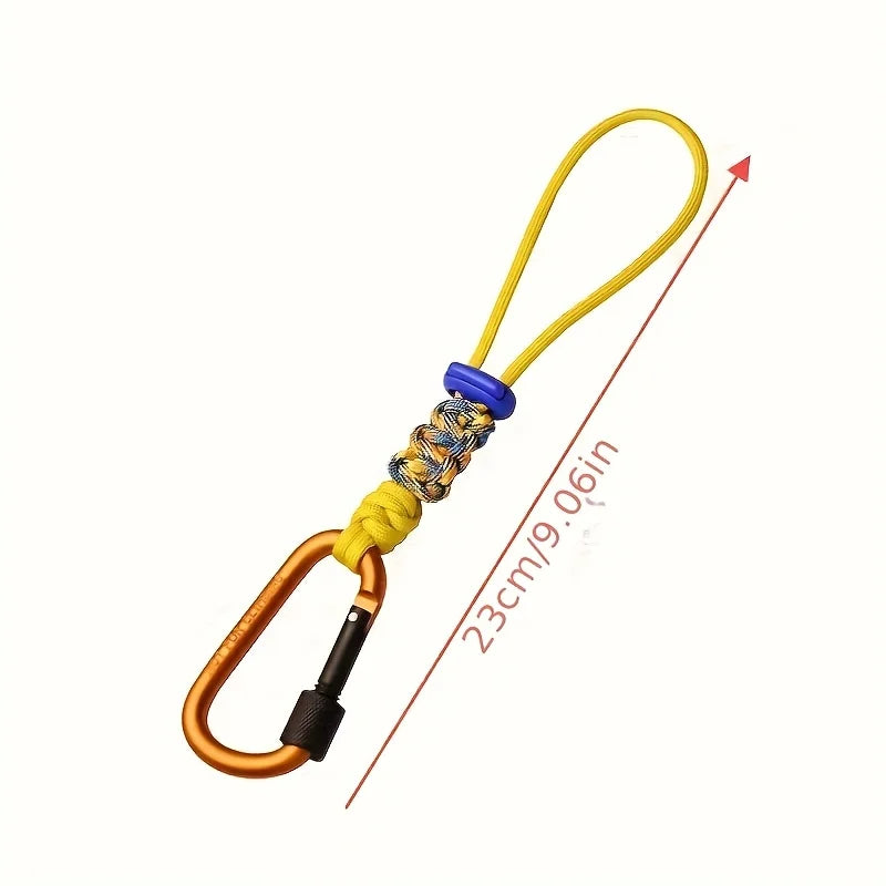 Paracord Water Bottle Holder Carabiner Clip | Hiking & Camping