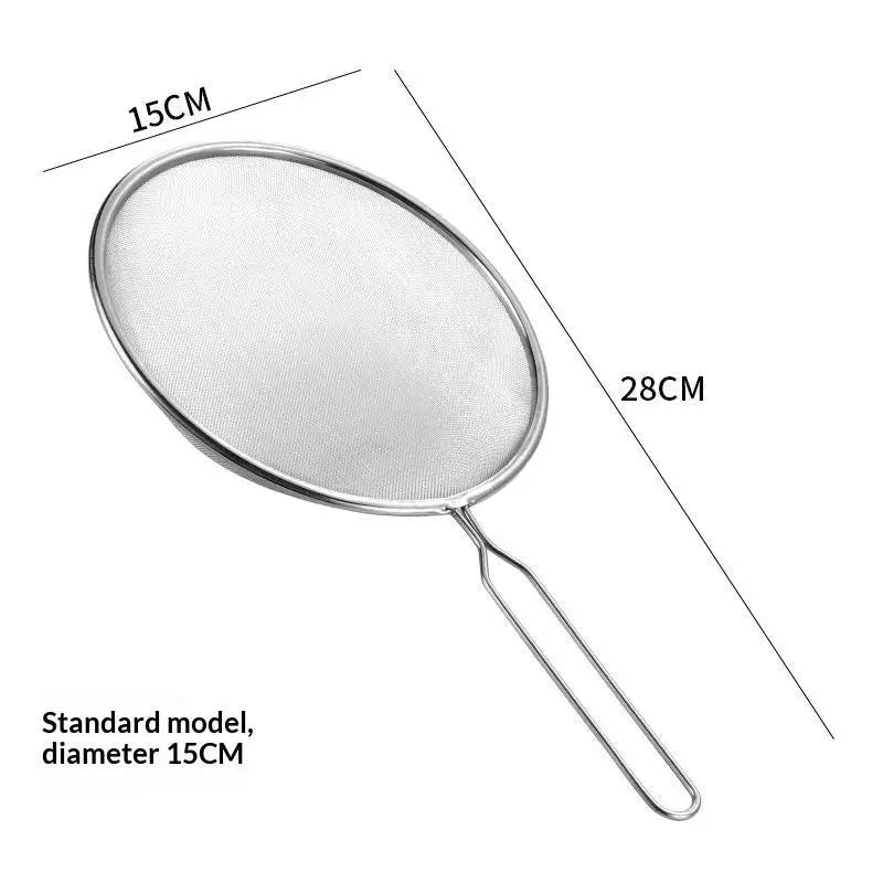 SUS 304 Fine Mesh Kitchen Strainer Set | Non-Slip Handle, 3 Sizes Fine Mesh Strainer Set Peaceful Pleasures Health and Wellness B