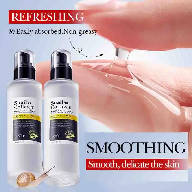 SADOER Snail Collagen Face Toner – Hydrating & Brightening