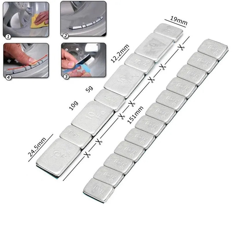 60g Adhesive Wheel Balancing Weights – Car, Truck & Motorcycle