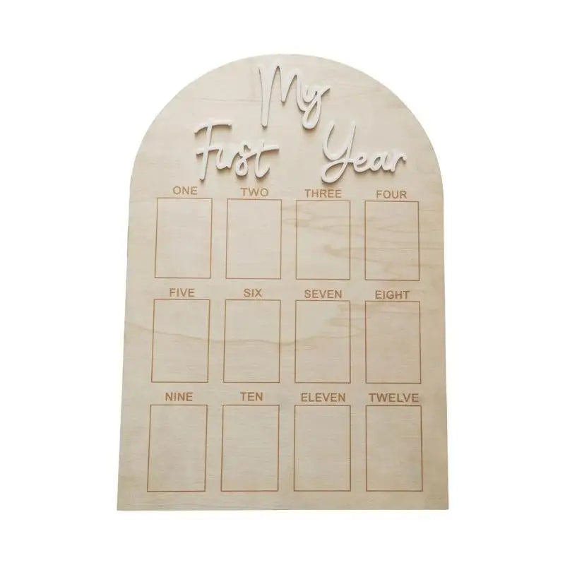 Baby First Year Photo Display Board – 12 Month Picture Frame