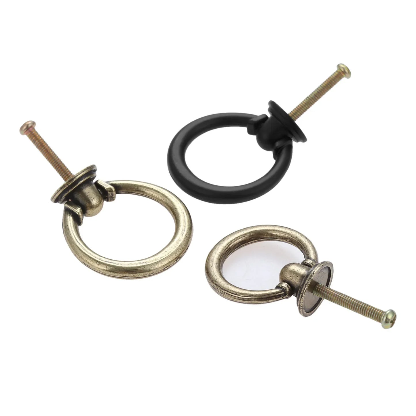 Zinc Alloy Vintage Ring Knob – Cabinet & Drawer Handle 35/40mm