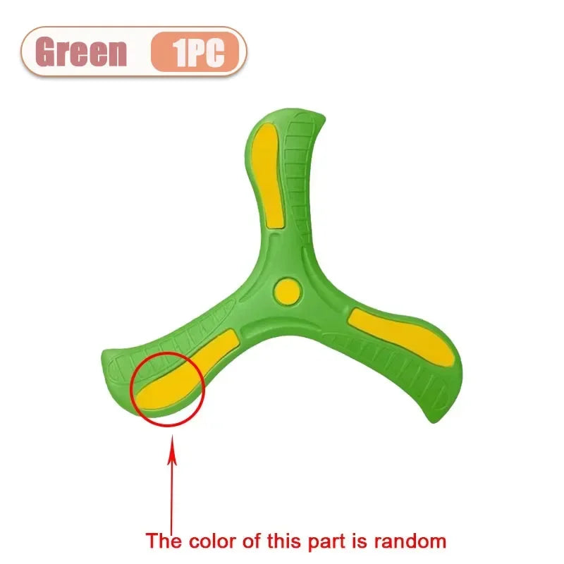 Tri-Blade Foam Boomerang for Kids – Safe Outdoor Flying Disc