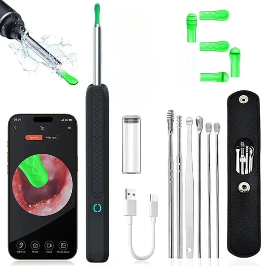 Ear Wax Removal with 6 Pcs Ear Set Ear Canal Cleaner with HD 1080P Camera Ear Cleaning Kit Otoscope for IOS & Android Peaceful Pleasures Health and Wellness