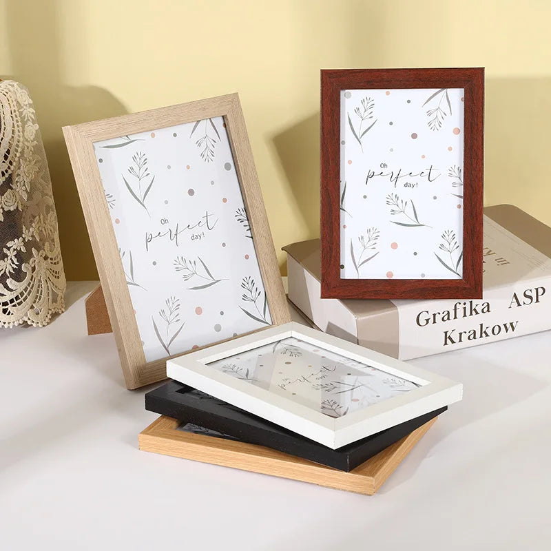 Modern Simple Wooden Picture Frame 5/6/7/8 Inch/picture Frame Wooden Density Board Picture Frame Home Decor Peaceful Pleasures Health and Wellness