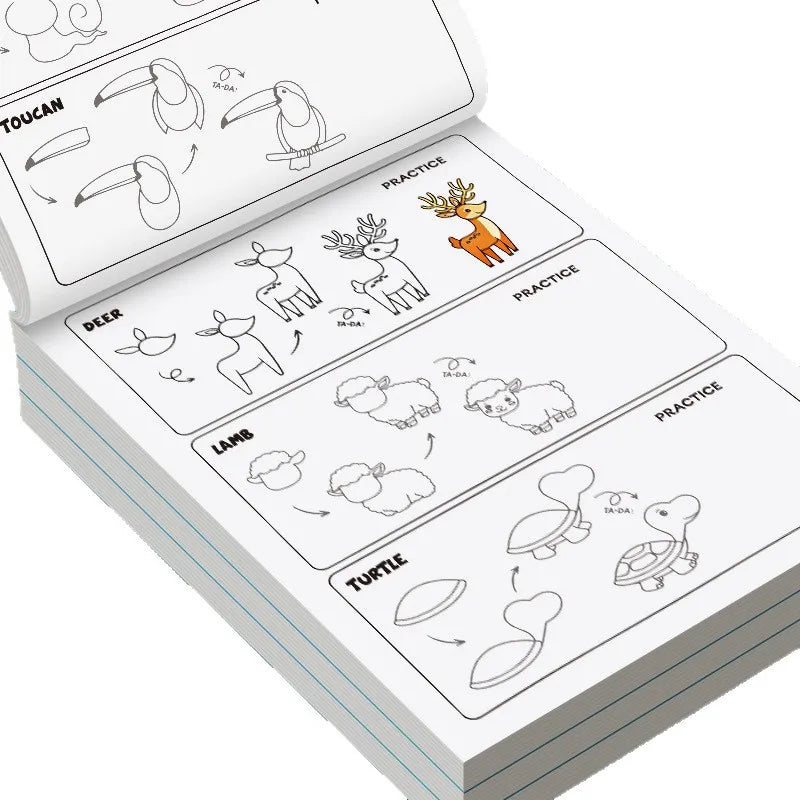 Art Learning Book Kids How Draw Everything Simple Steps Boost