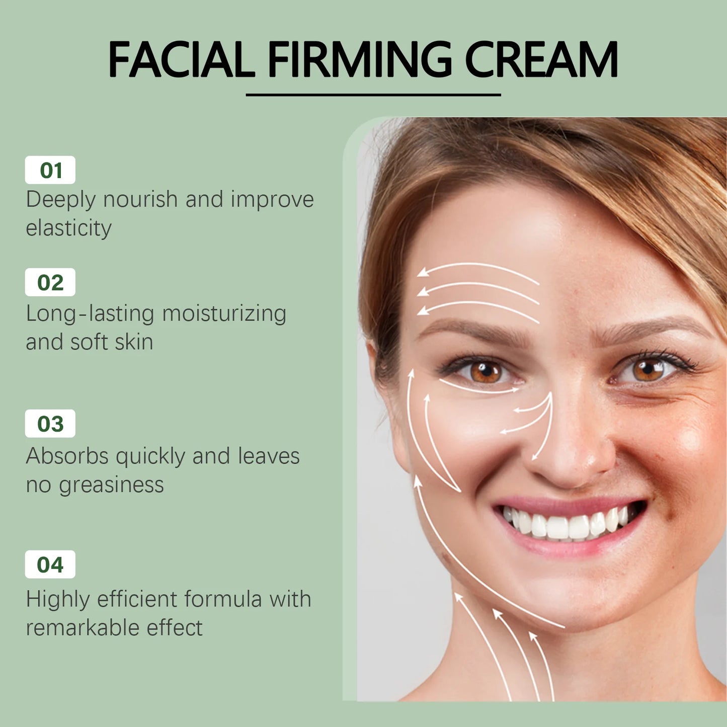 Anti-Wrinkle Face Cream Friming Lifting Reduce Fine Line Incrase Skin Elasticity Repair Damaged Skin Nourish Tighten Facial Care Peaceful Pleasures Health and Wellness
