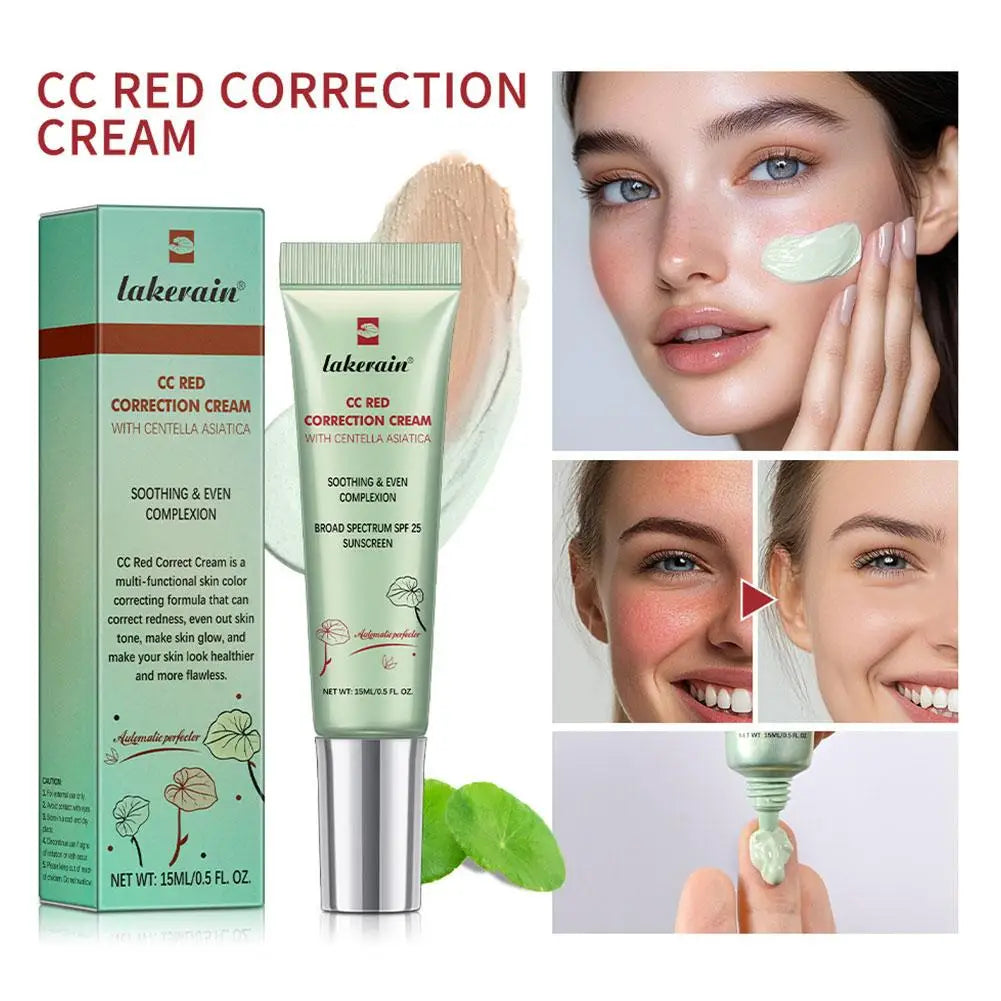 Centella CC Cream Change Color Moisture Cream Makeup Foundation Full Coverage Hydration and Oil Control Korean Makeup Peaceful Pleasures Health and Wellness