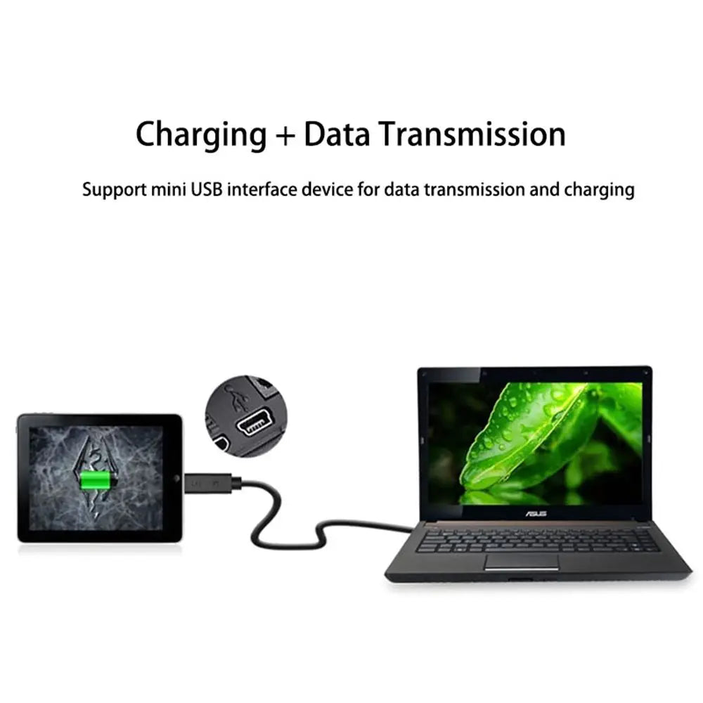 Sync GPS Best for Black Charging Male Mini Cord 2.0 A To 5 Pin B USB Adapter Peaceful Pleasures Health and Wellness