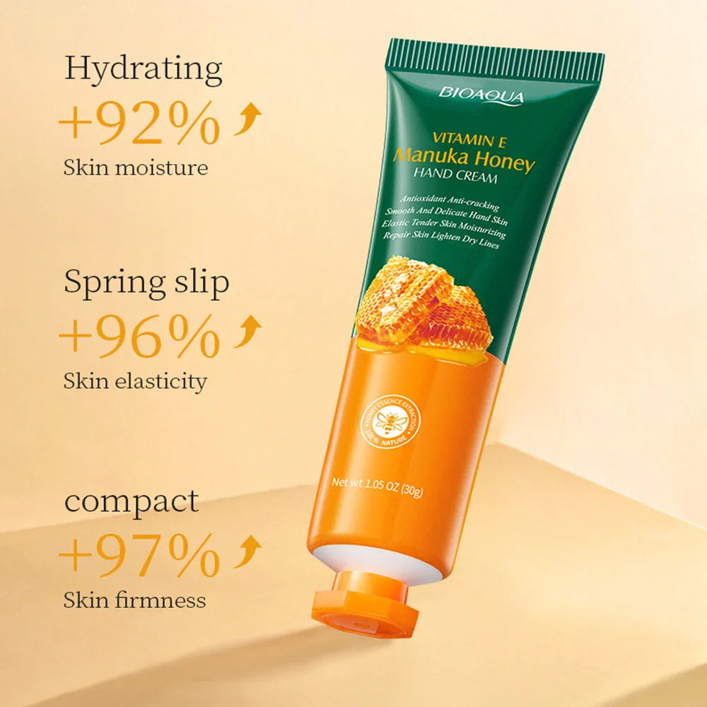Honey & Vitamin E Hand Cream with Glycerin | Deep Moisture