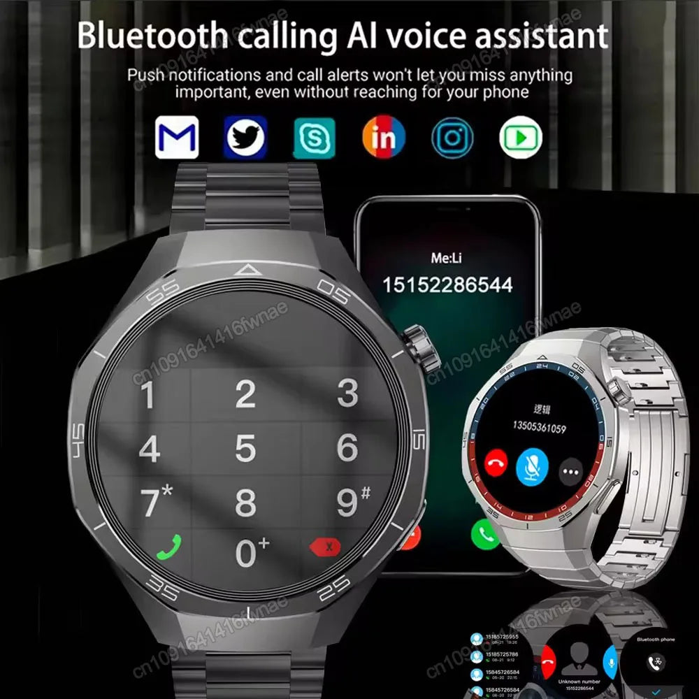 2026 New Watch 5 Pro GPS Smart Watch 1.53'' AMOLED Screen Heart Rate Monitor Sports Tracker Smartwatch Men Women For Android IOS Peaceful Pleasures Health and Wellness