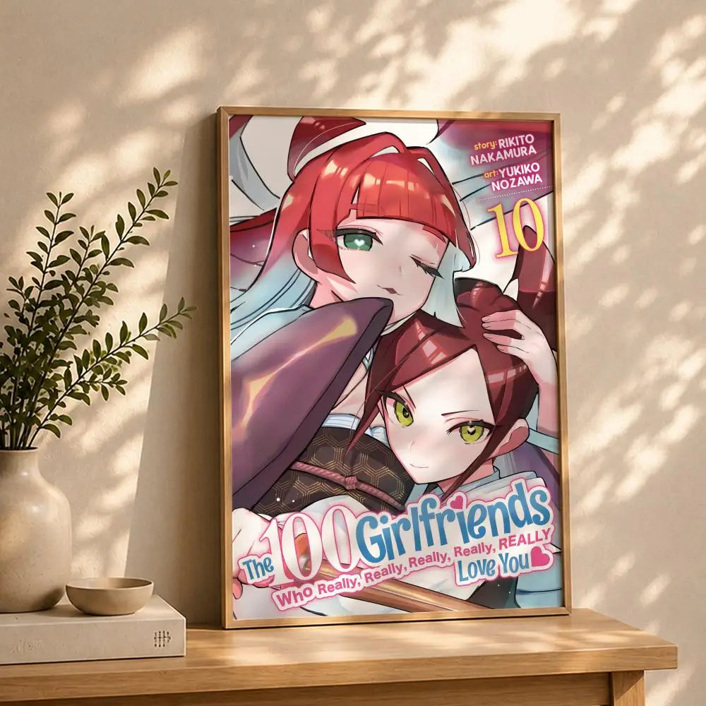 Anime Hyakkano HD Poster – Self-Adhesive Waterproof Wall Art Anime Wall Poster Peaceful Pleasures Health and Wellness