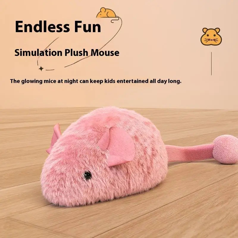 Interactive Plush Mouse Cat Toy | Glow, Sound & Vibration Interactive Cat Toy Peaceful Pleasures Health and Wellness