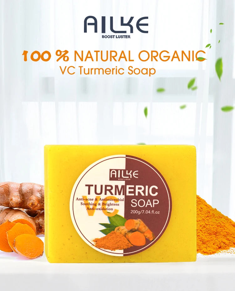 AILKE Organic Turmeric 5-in-1 Skin Care Kit – Brighten & Glow