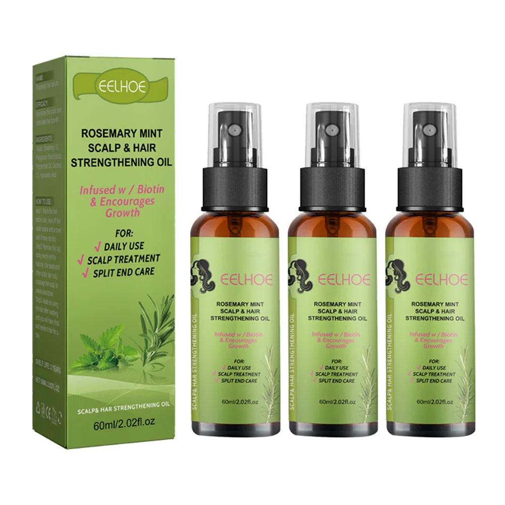 Scalp & Hair Strengthening Oil Effectively Repairing Damaged Scalp Reduce Dandruff Control Oil Moisturizing Hair Essential Oil Peaceful Pleasures Health and Wellness 3pcs