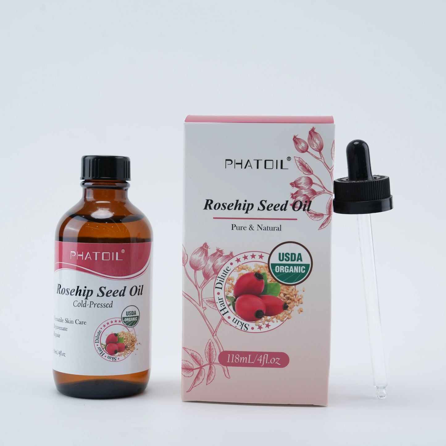 PHATOIL Organic Cold-Pressed Castor Oil – Hair, Skin & Lashes