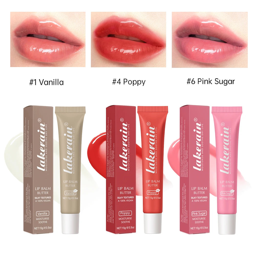 3pcs/Kit Butter Moisturizing Lip Gloss Oil Jelly Lipgloss Liquid Lipstick Lip Tint Brown Sugar Crystal Lip Balm Peaceful Pleasures Health and Wellness 146