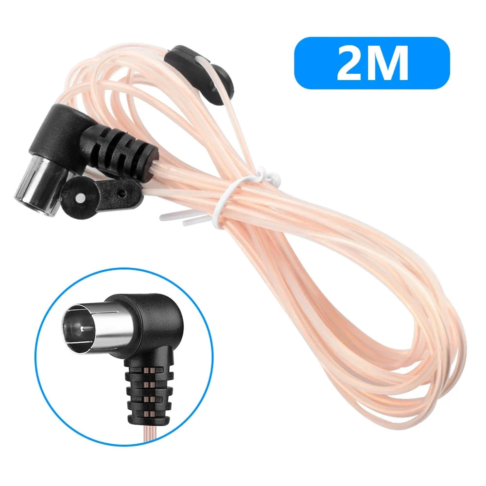 Electronics Indoor Use HD Aerial 75 OFM F Connector Male Type T Antennas Dipole Antenna FM Radio Antenna FM Radio Wire Cable Peaceful Pleasures Health and Wellness