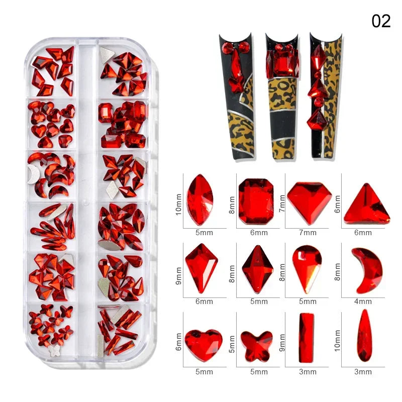 Pearl Rhinestone Nail Gems & Caviar Beads ~500pcs | Nail Art
