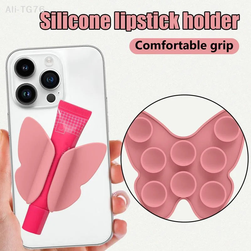 Butterfly Silicone Lip Gloss Phone Holder | Suction Cup Stand