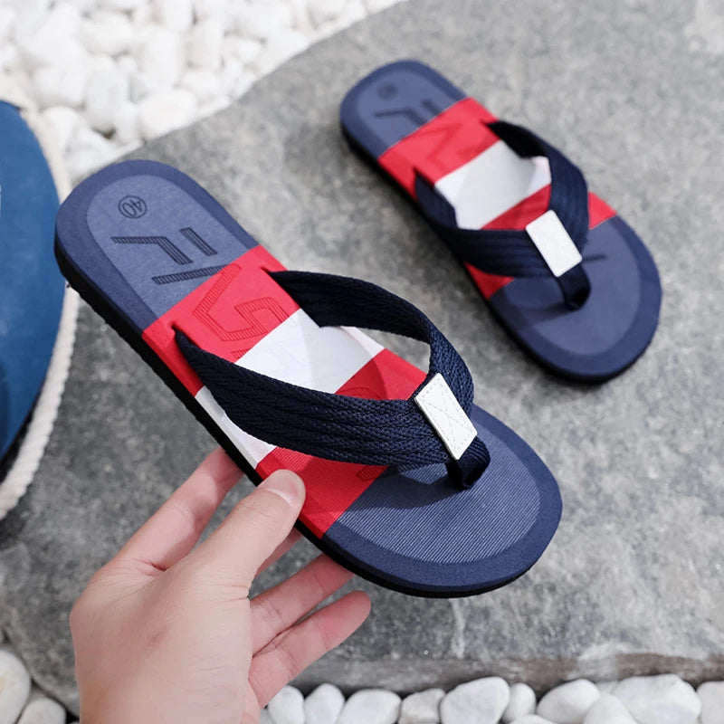 Men's Non-Slip Flip Flops Beach Sandals & House Slippers