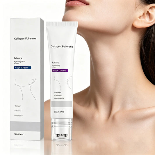 Collagen Firming Neck Cream with Rollerball Massager – 50g Neck Firming Cream Oasis Select