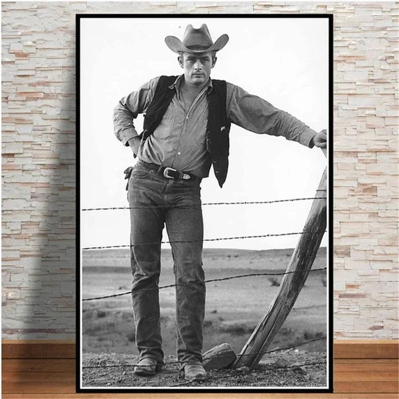 Scandinavian Minimalist Wall Art James Dean Movie Actor HD Canvas Painting Poster Print Home Bedroom Living Room Decoration Peaceful Pleasures Health and Wellness