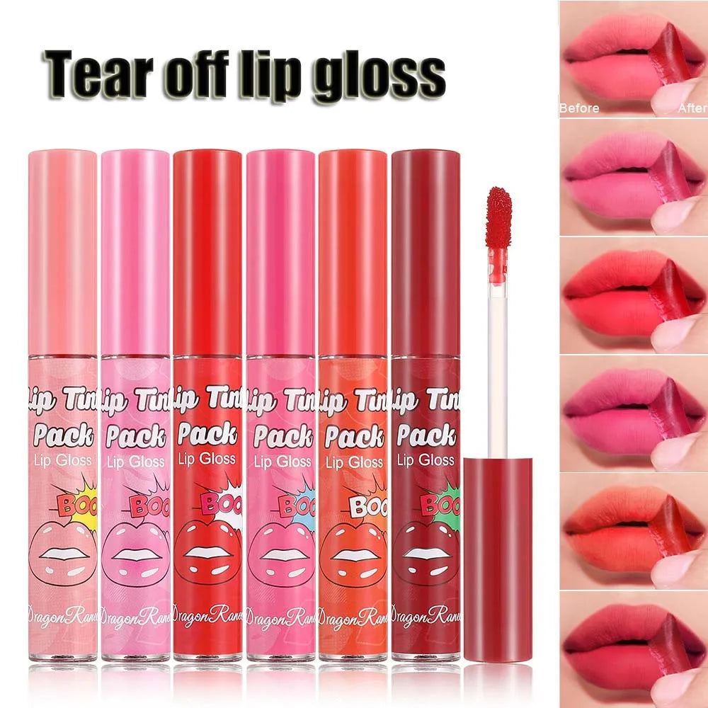 Dragon Ranee Peel Off Lip Stain – Rose Red Waterproof Matte