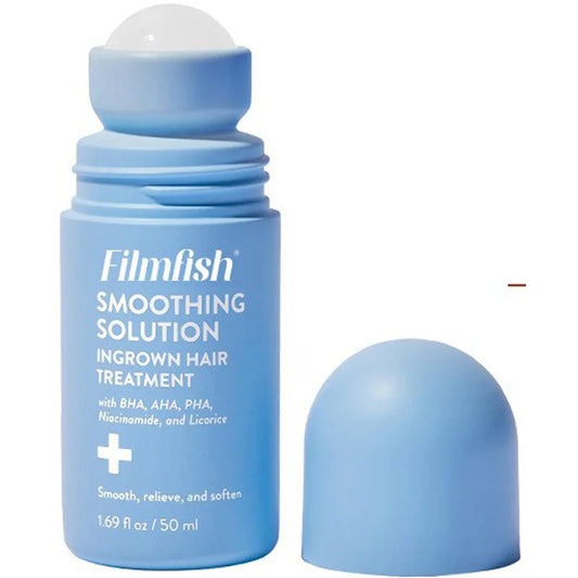 Smoothing Solution Hair Treatment (1.69 oz) - Smooth, Relieve, Soften Skin - 360 Roller - BHA, AHA, PHA, Niacinamide, Vegan Peaceful Pleasures Health and Wellness