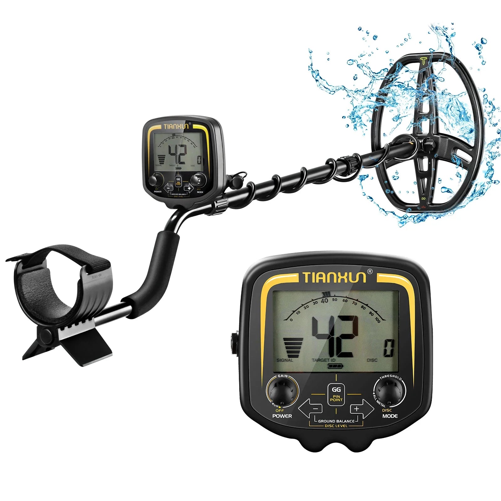 Professional TX-850 Gold Metal Detector High Performance Underground Treasure Super Stable Modes New Hunter LCD Screen Display Peaceful Pleasures Health and Wellness TX-850