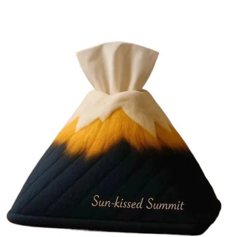 Snow Mountain Plush Tissue Box Cover | Cute Home Decor Gift