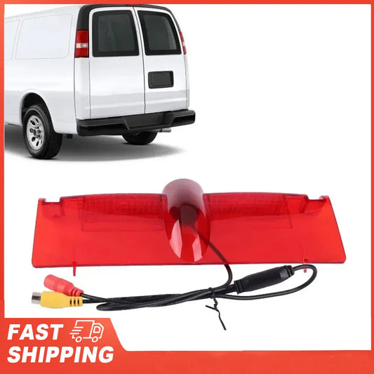 Rear View Camera 3rd Brake Light Position Mounted Fit Express Van Peaceful Pleasures Health and Wellness Red